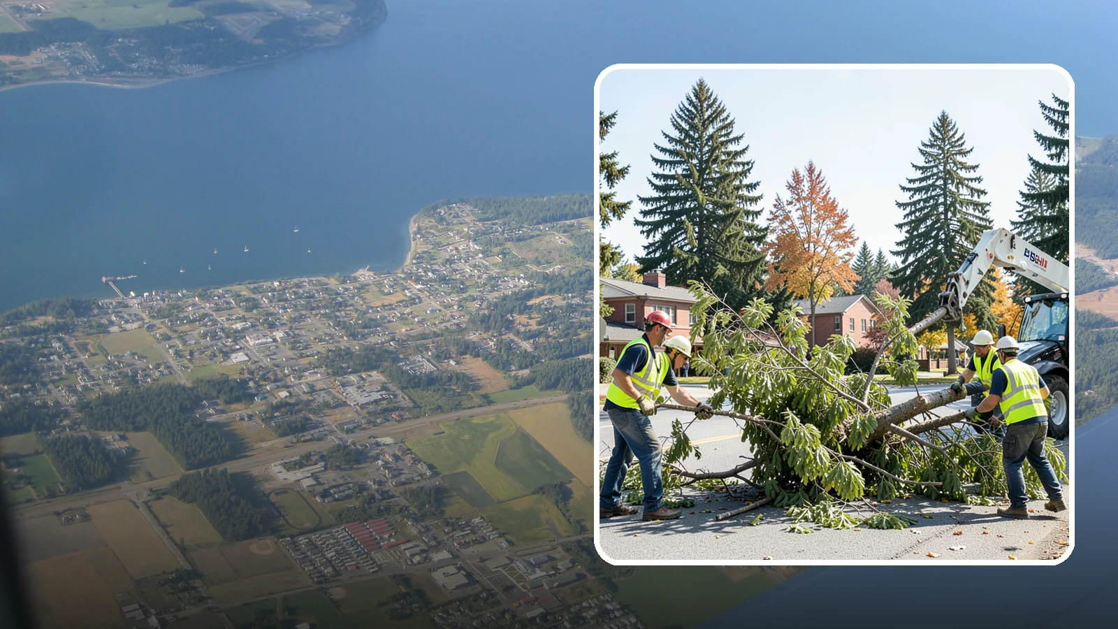 Emergency Tree Response in Coupeville, Island County, WA - Around-the-clock on-call program for immediate tree emergencies, delivering a certified crew to failures blocking access or...