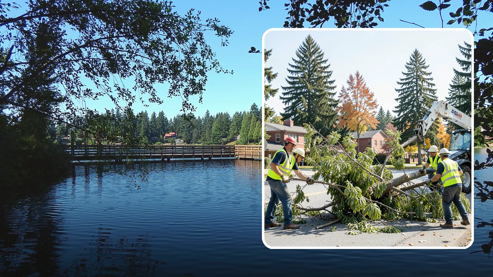 Emergency Tree Response in Federal Way, King County, WA - Around-the-clock on-call program for immediate tree emergencies, delivering a certified crew to failures blocking access or...