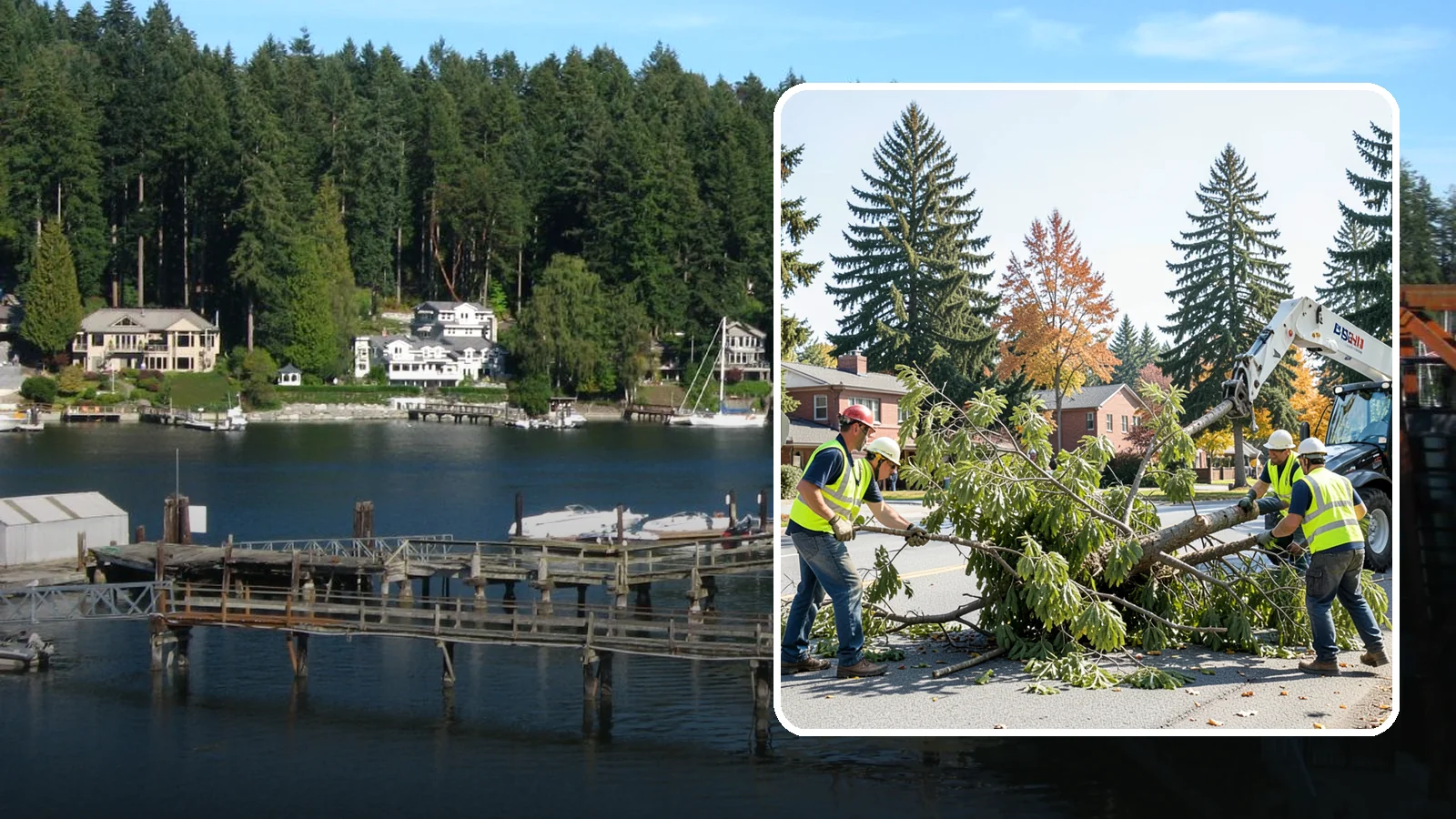 Emergency Tree Response in Gig Harbor, Pierce County, WA - Around-the-clock on-call program for immediate tree emergencies, delivering a certified crew to failures blocking access or...