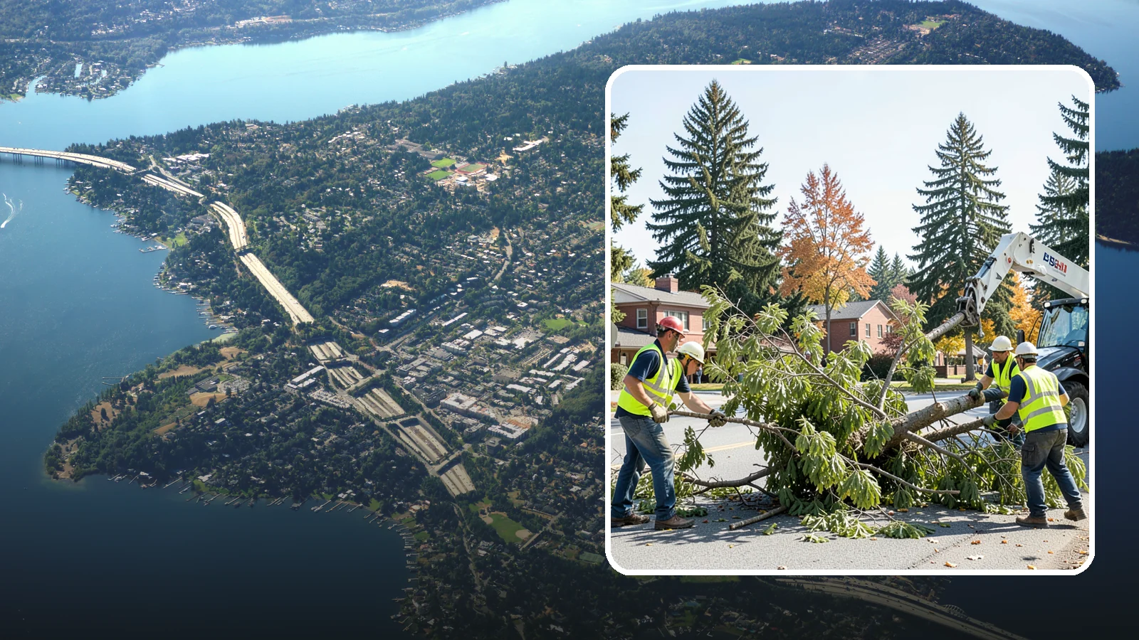 Emergency Tree Response in Mercer Island, King County, WA - Around-the-clock on-call program for immediate tree emergencies, delivering a certified crew to failures blocking access or...