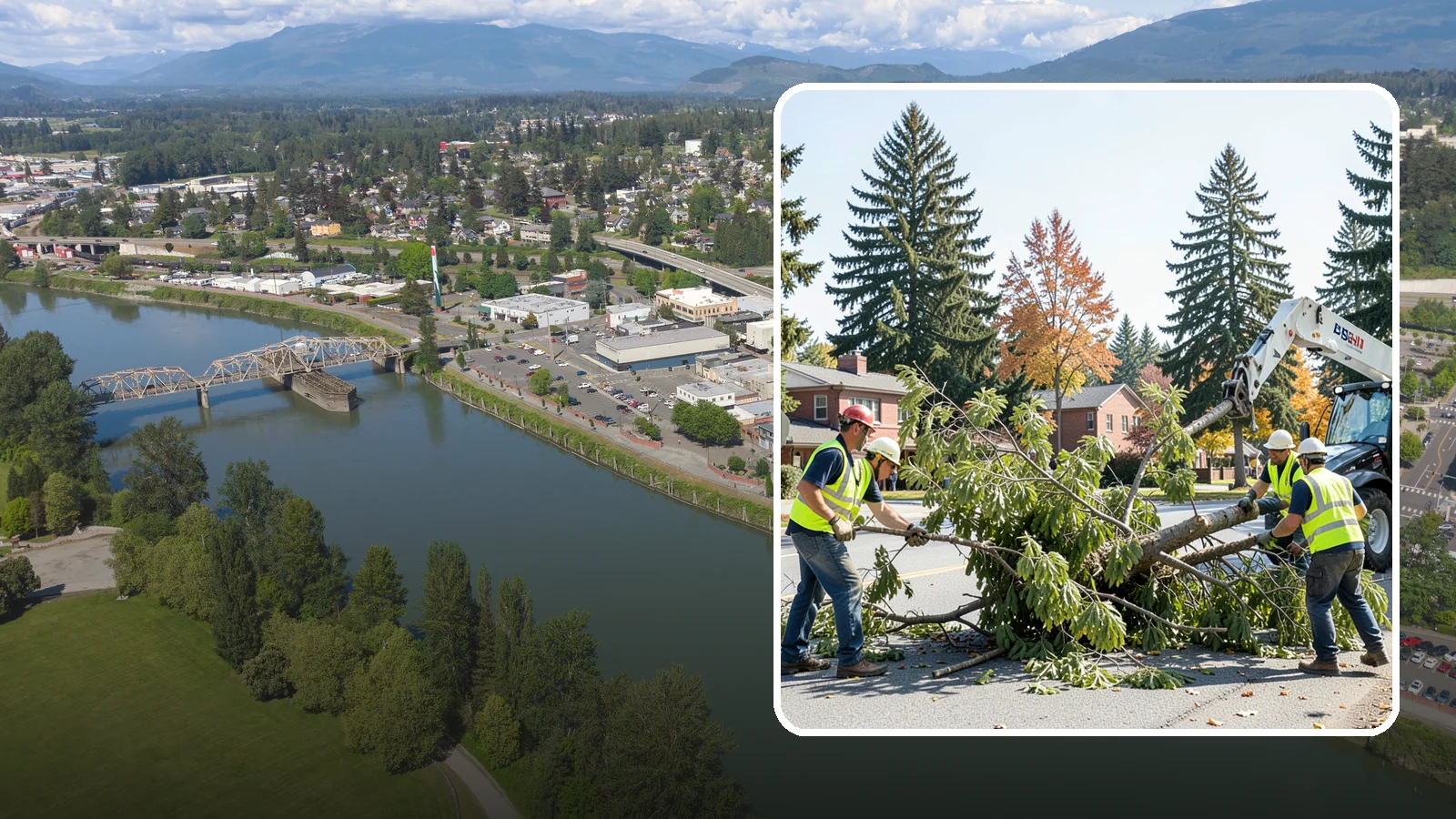 Emergency Tree Response in Mount Vernon, Skagit County, WA - Around-the-clock on-call program for immediate tree emergencies, delivering a certified crew to failures blocking access or...