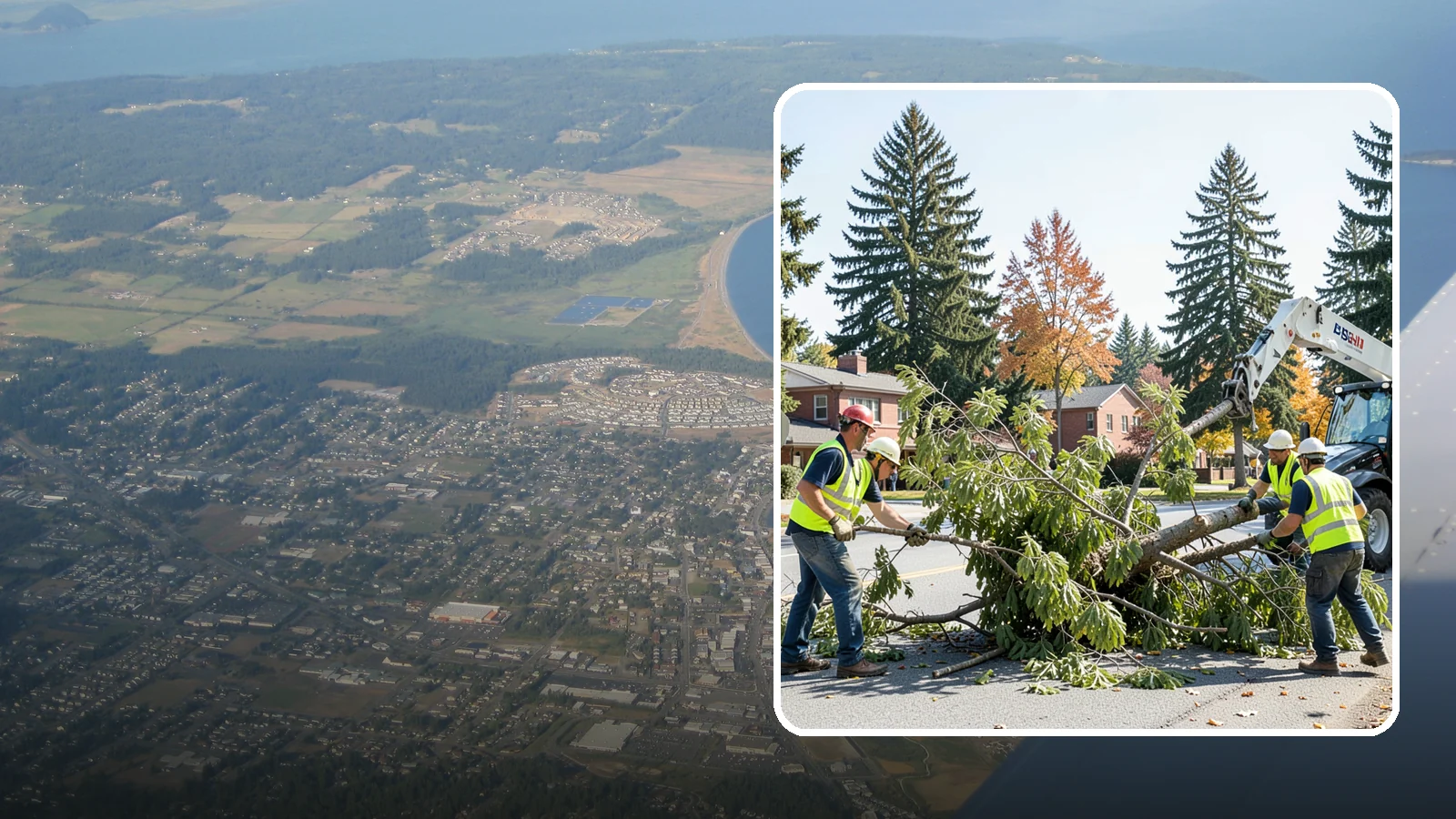 Emergency Tree Response in Oak Harbor, Island County, WA - Around-the-clock on-call program for immediate tree emergencies, delivering a certified crew to failures blocking access or...