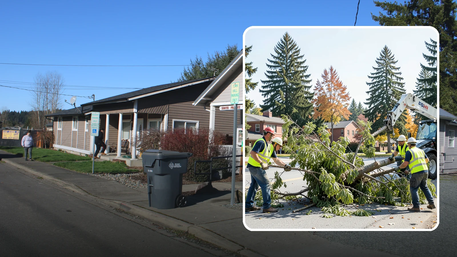 Emergency Tree Response in South Prairie, Pierce County, WA - Around-the-clock on-call program for immediate tree emergencies, delivering a certified crew to failures blocking access or...