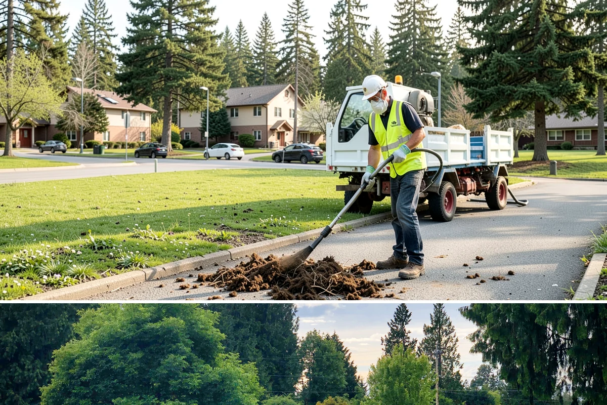 Encampment Cleanup in Bonney Lake, Pierce County, WA - Cleanups occur year-round, with sensitive riparian and wetland-adjacent sites timed to limit environmental disturbance.
