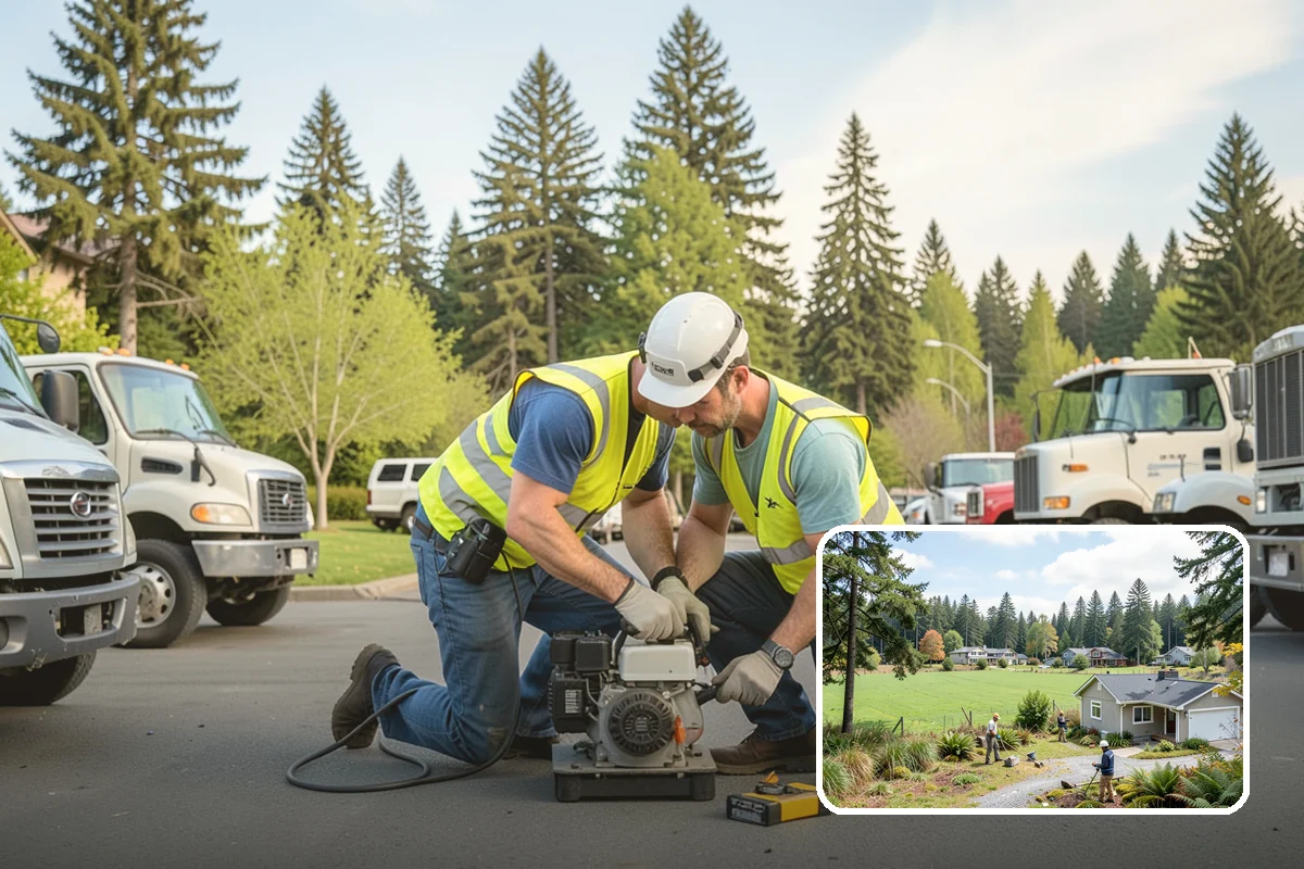 Encampment Cleanup in Lyman, Skagit County, WA - Crews trained in biohazard and sharps protocols
