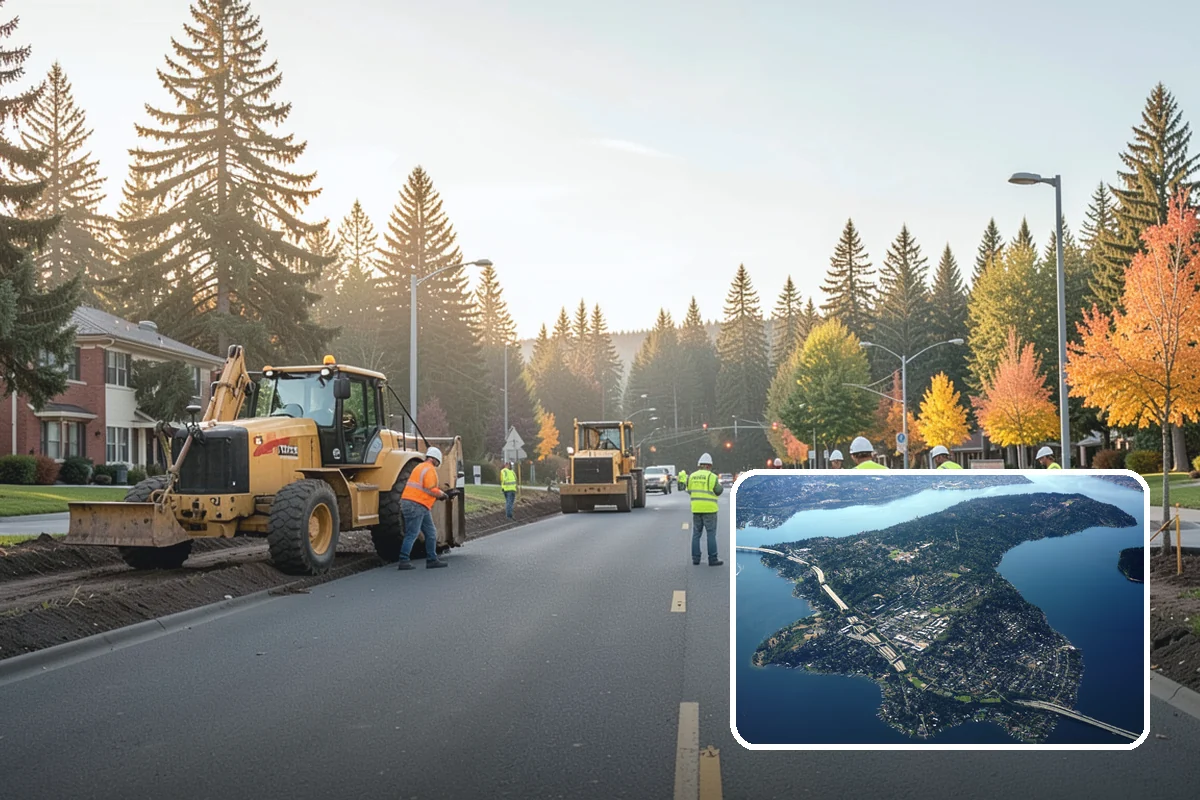 Encampment Cleanup in Mercer Island, King County, WA - Crews trained in biohazard and sharps protocols