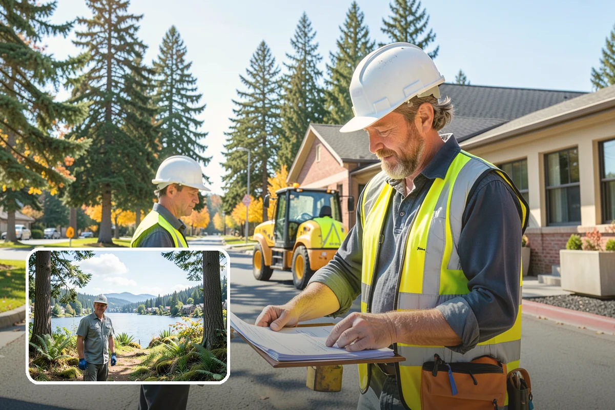 Encampment Cleanup in Milton, King County, WA - Crews trained in biohazard and sharps protocols