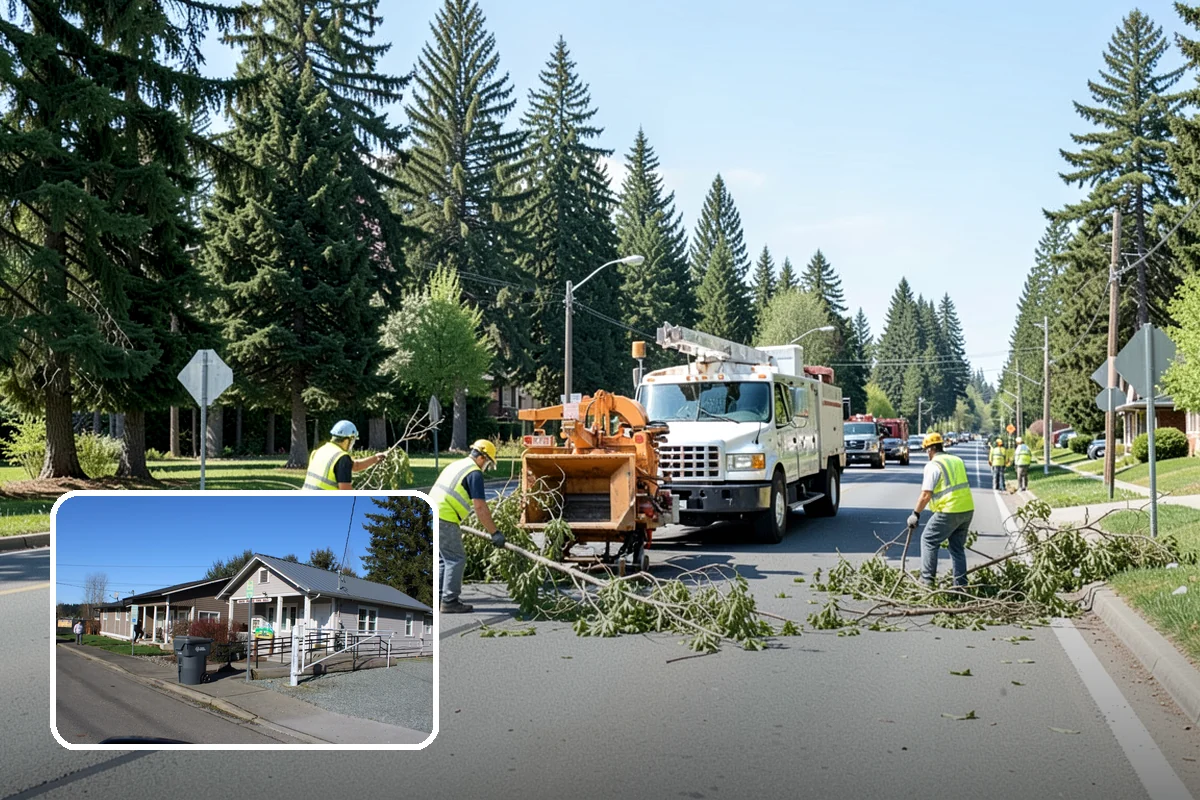 Encampment Cleanup in South Prairie, Pierce County, WA - Crews trained in biohazard and sharps protocols