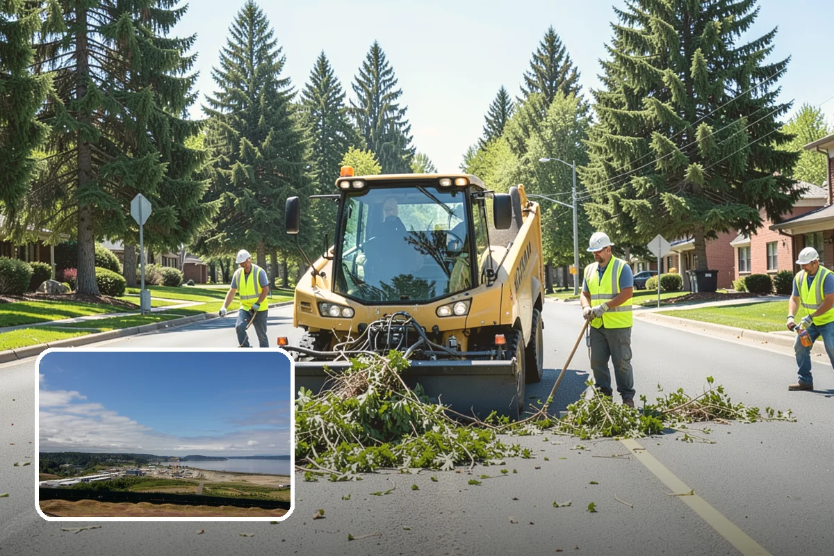 Encampment Cleanup in University Place, Pierce County, WA - Crews trained in biohazard and sharps protocols