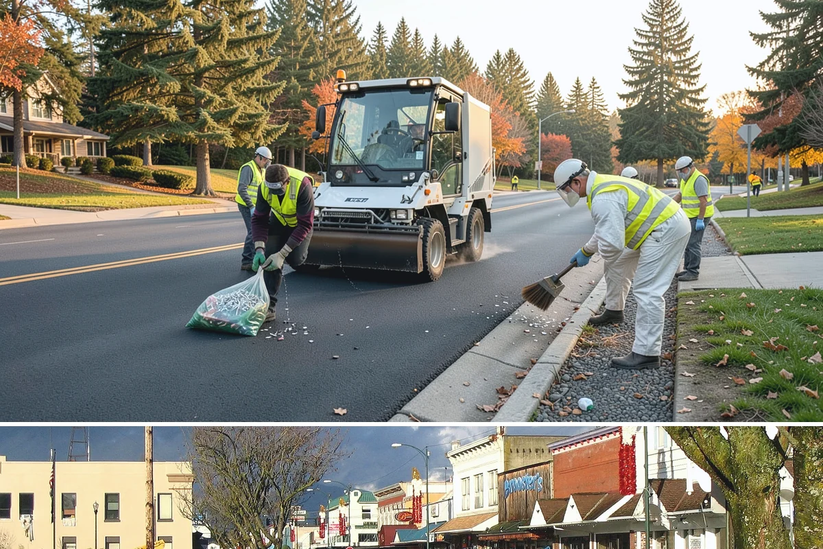 Engineered Wood Fiber Surfacing in Arlington, Snohomish County, WA - Wood fiber can be installed in most conditions, but drier weather aids grading, drainage work, and initial compaction.
