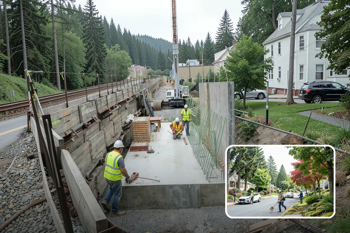 Engineered Wood Fiber Surfacing in Beaux Arts Village, King County, WA - Offers an economical accessible surfacing option