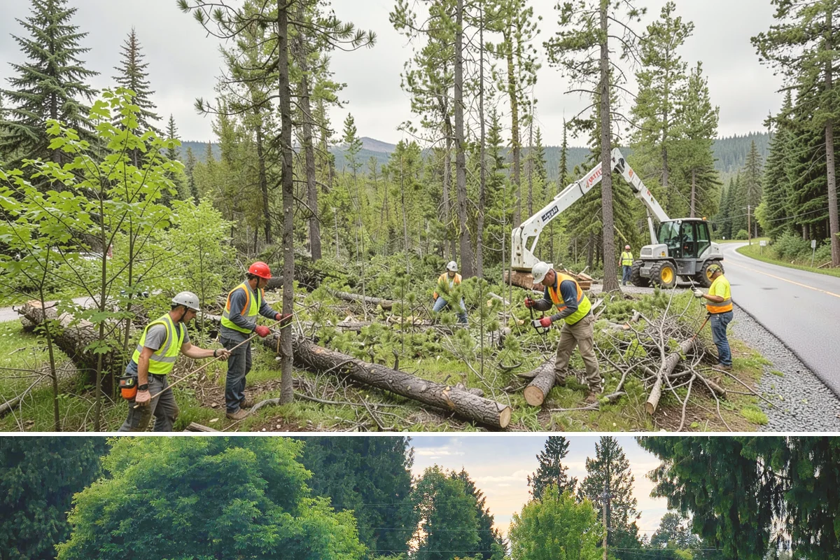 Engineered Wood Fiber Surfacing in Bonney Lake, Pierce County, WA - Wood fiber can be installed in most conditions, but drier weather aids grading, drainage work, and initial compaction.
