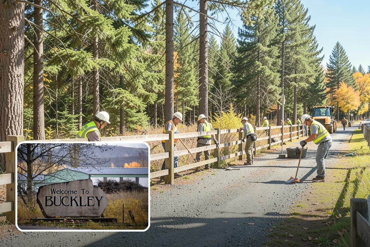 Engineered Wood Fiber Surfacing in Buckley, Pierce County, WA - Offers an economical accessible surfacing option