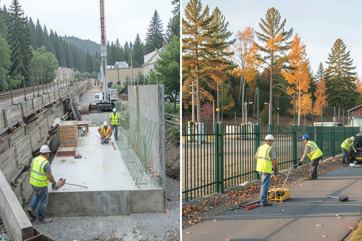 Engineered Wood Fiber Surfacing in Coupeville, Island County, WA - Install sub-base, drainage, and edge containment