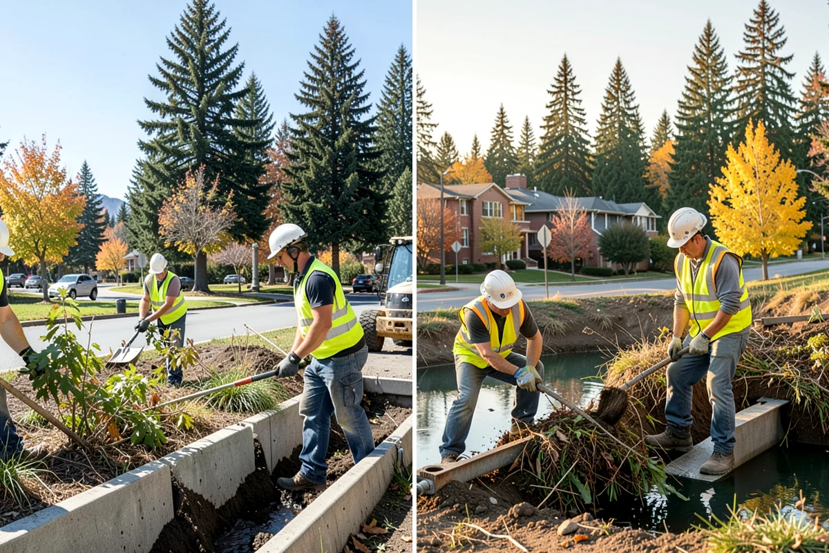 Engineered Wood Fiber Surfacing in DuPont, Pierce County, WA - Install sub-base, drainage, and edge containment