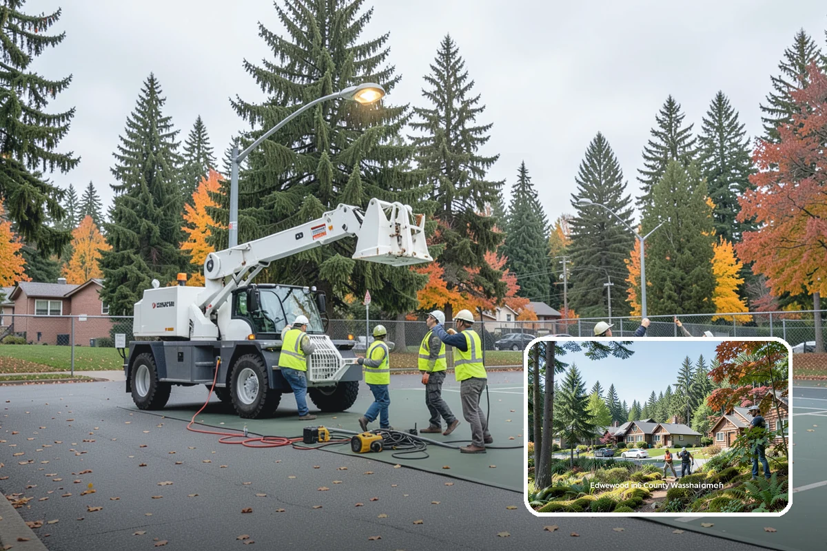 Engineered Wood Fiber Surfacing in Edgewood, Pierce County, WA - Offers an economical accessible surfacing option