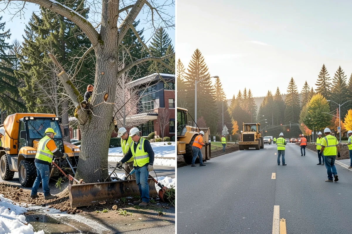 Engineered Wood Fiber Surfacing in Enumclaw, King County, WA - Install sub-base, drainage, and edge containment