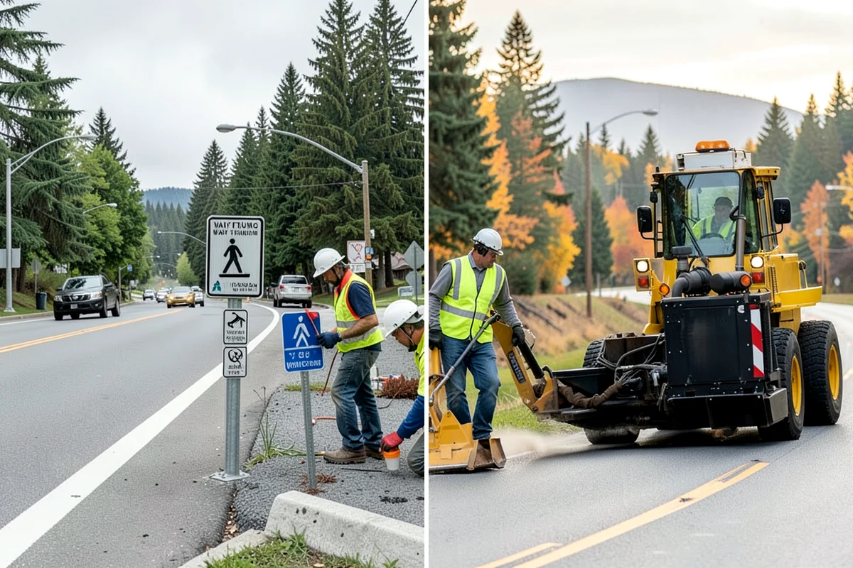 Engineered Wood Fiber Surfacing in Federal Way, King County, WA - Install sub-base, drainage, and edge containment