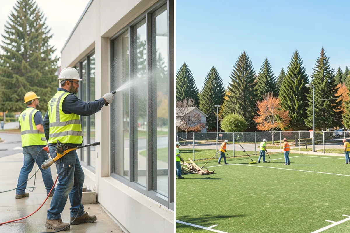Engineered Wood Fiber Surfacing in Fife, Pierce County, WA - Install sub-base, drainage, and edge containment