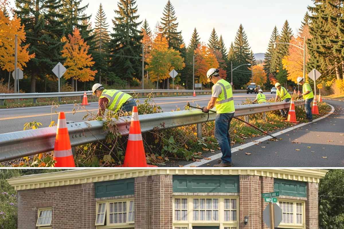 Engineered Wood Fiber Surfacing in Hamilton, Skagit County, WA - Wood fiber can be installed in most conditions, but drier weather aids grading, drainage work, and initial compaction.