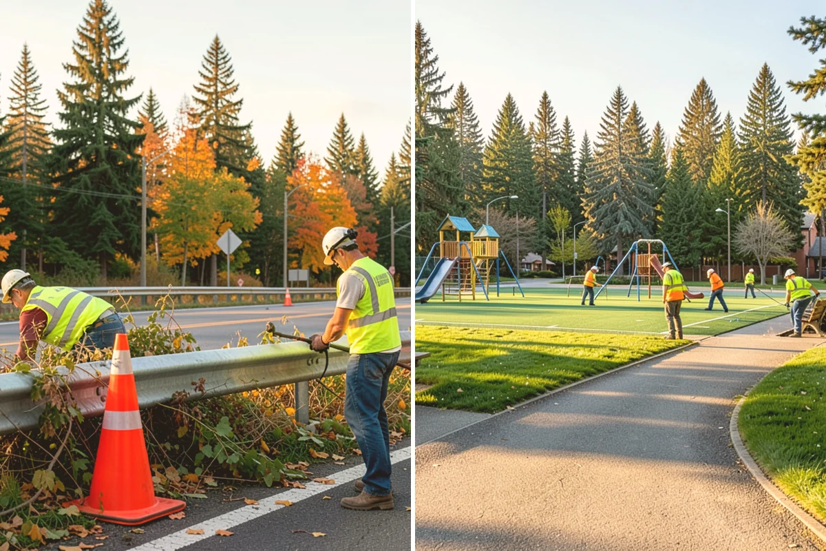 Engineered Wood Fiber Surfacing in Index, Snohomish County, WA - Install sub-base, drainage, and edge containment