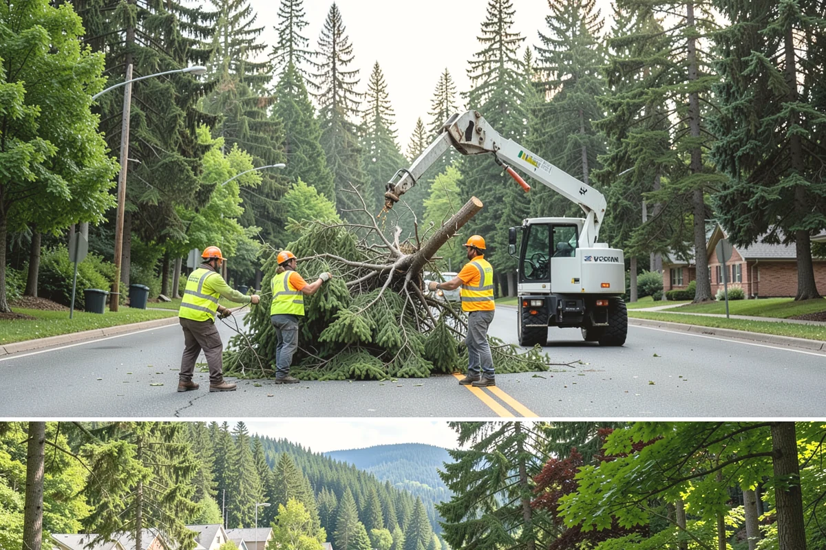 Engineered Wood Fiber Surfacing in Lake Forest Park, King County, WA - Wood fiber can be installed in most conditions, but drier weather aids grading, drainage work, and initial compaction.