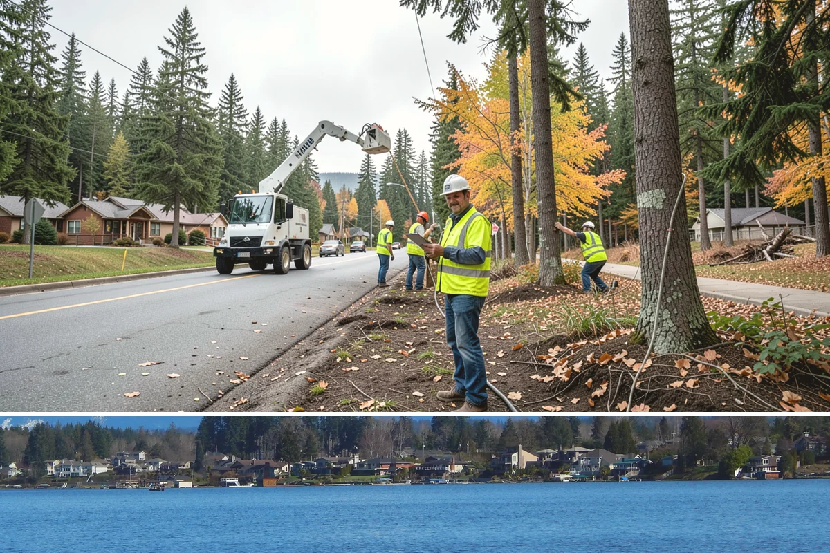 Engineered Wood Fiber Surfacing in Lake Stevens, Snohomish County, WA - Wood fiber can be installed in most conditions, but drier weather aids grading, drainage work, and initial compaction.