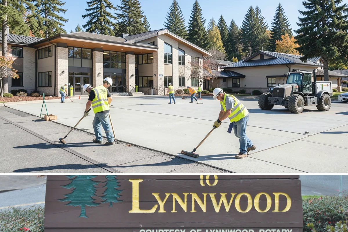 Engineered Wood Fiber Surfacing in Lynnwood, Snohomish County, WA - Wood fiber can be installed in most conditions, but drier weather aids grading, drainage work, and initial compaction.
