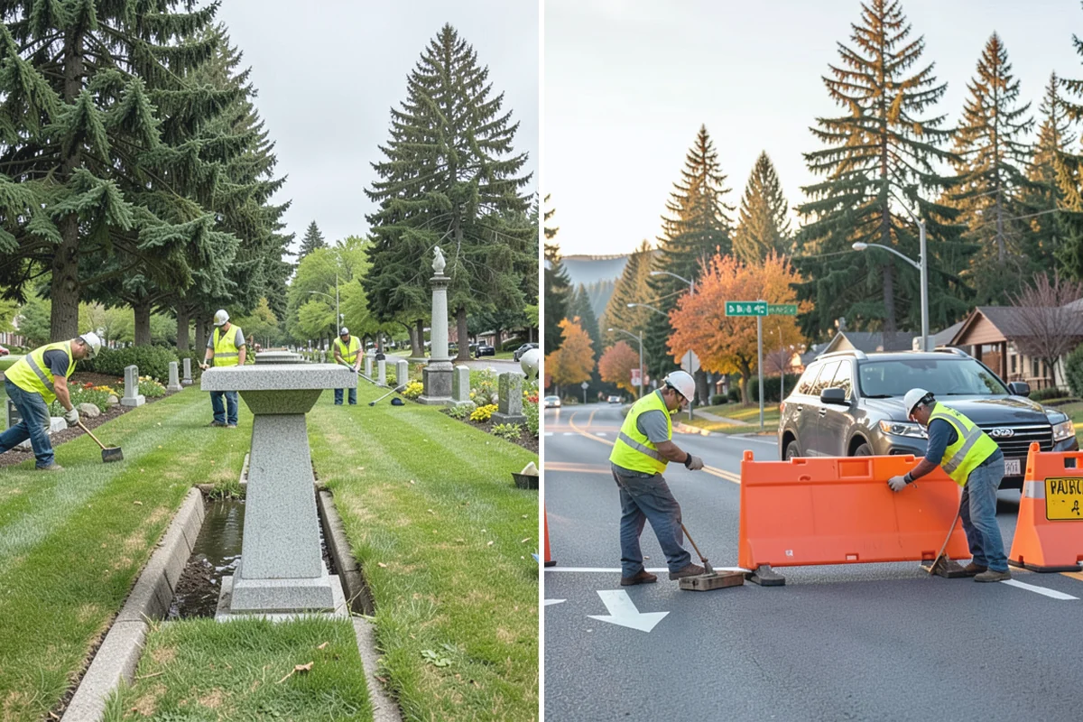 Engineered Wood Fiber Surfacing in Marysville, Snohomish County, WA - Install sub-base, drainage, and edge containment