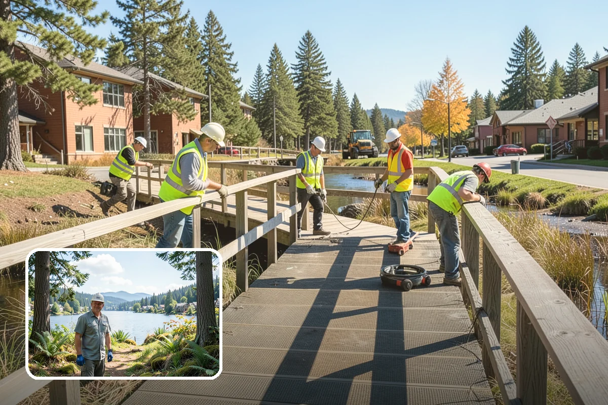 Engineered Wood Fiber Surfacing in Milton, King County, WA - Offers an economical accessible surfacing option