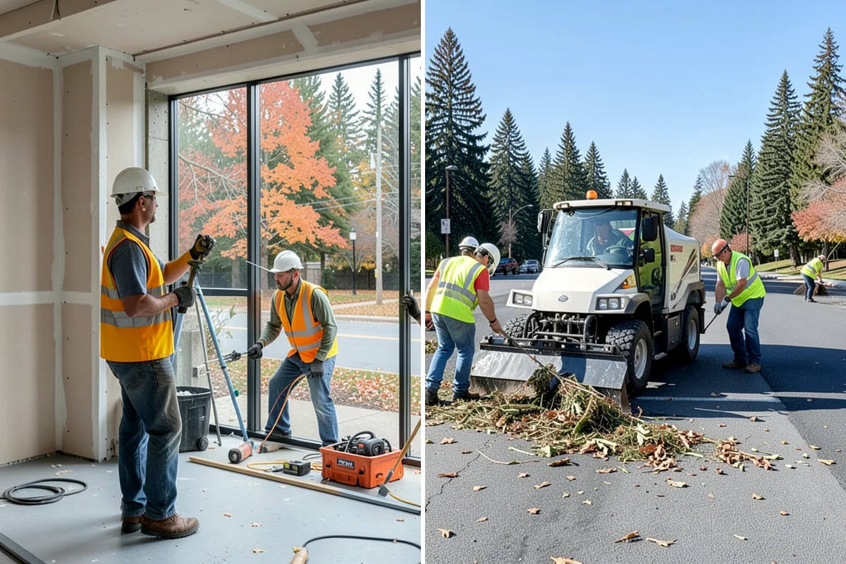 Engineered Wood Fiber Surfacing in Normandy Park, King County, WA - Install sub-base, drainage, and edge containment