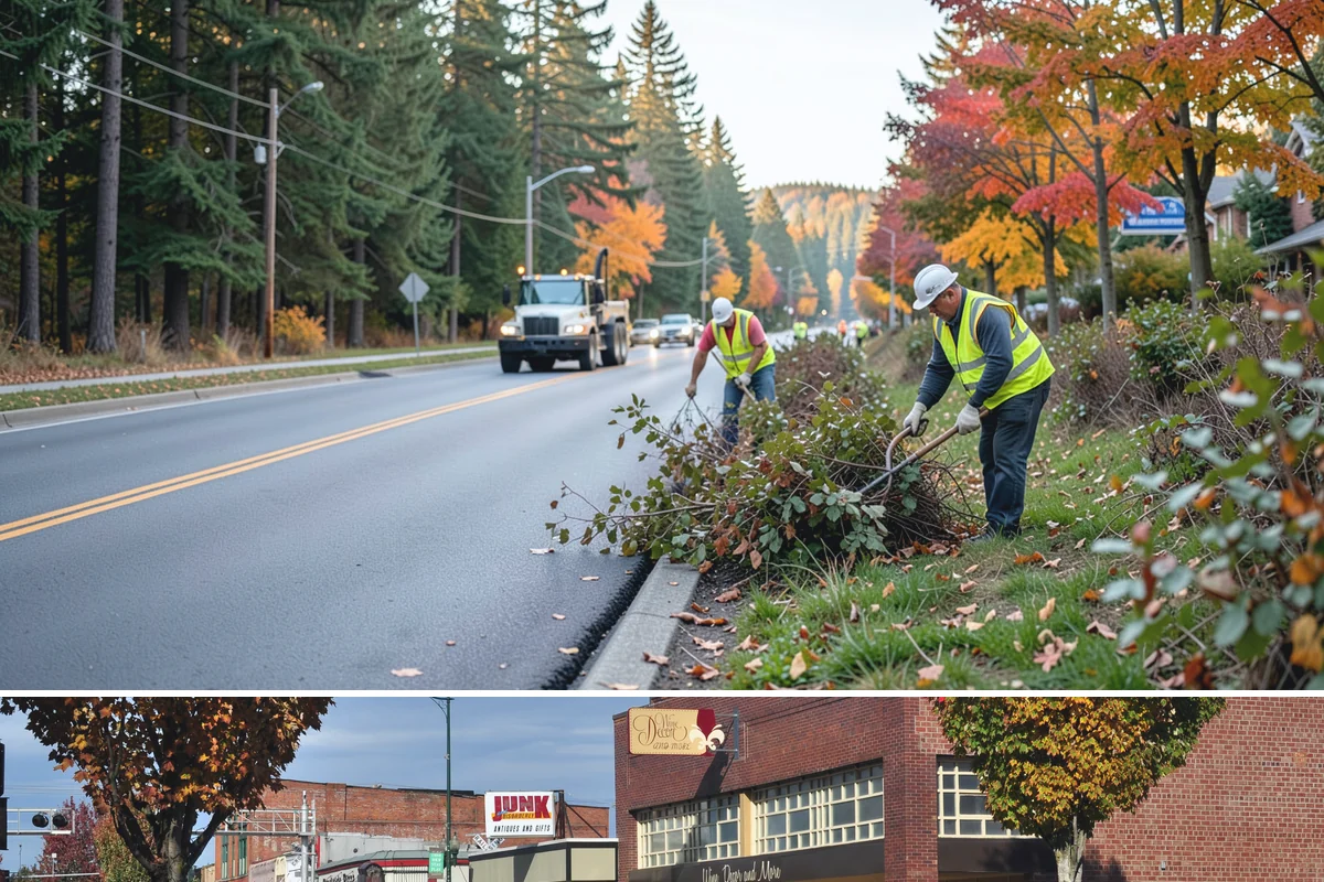 Engineered Wood Fiber Surfacing in Puyallup, Pierce County, WA - Wood fiber can be installed in most conditions, but drier weather aids grading, drainage work, and initial compaction.