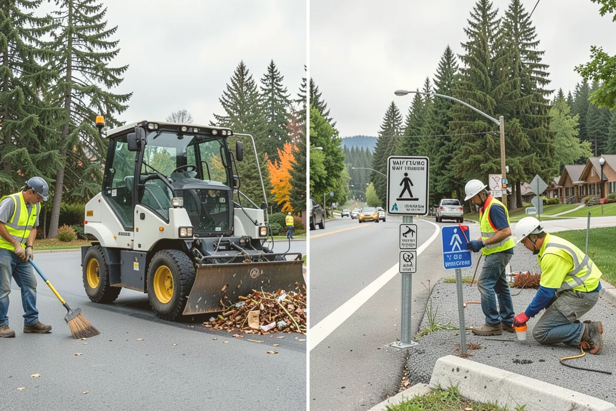 Engineered Wood Fiber Surfacing in Sammamish, King County, WA - Install sub-base, drainage, and edge containment