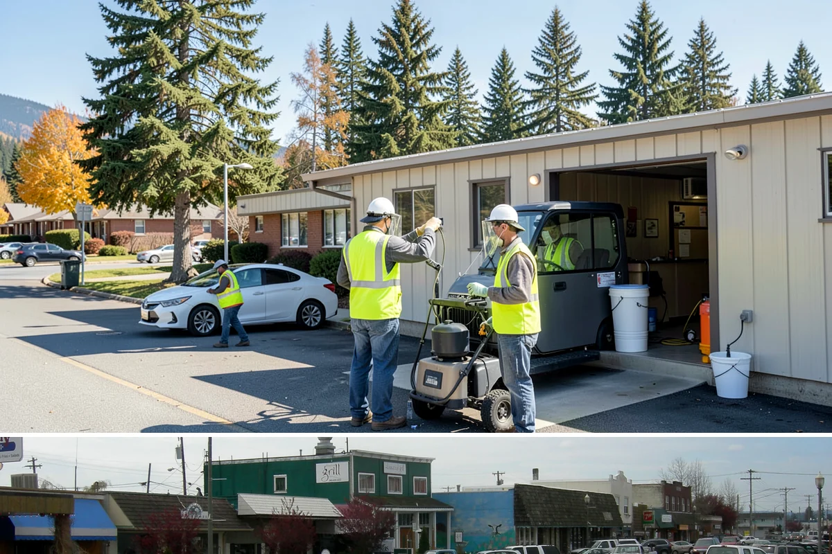 Engineered Wood Fiber Surfacing in Stanwood, Snohomish County, WA - Wood fiber can be installed in most conditions, but drier weather aids grading, drainage work, and initial compaction.