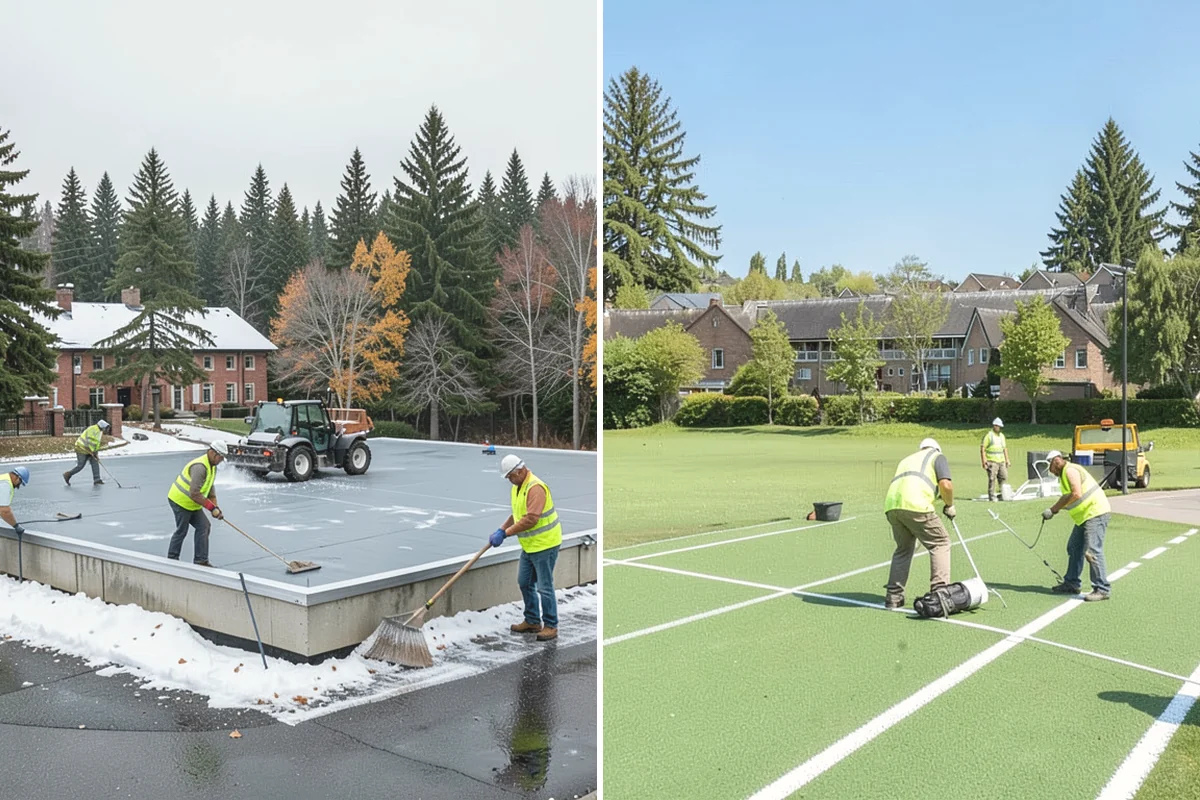Engineered Wood Fiber Surfacing in Tukwila, King County, WA - Install sub-base, drainage, and edge containment