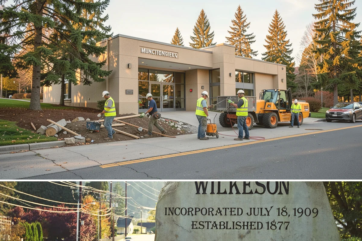 Engineered Wood Fiber Surfacing in Wilkeson, Pierce County, WA - Wood fiber can be installed in most conditions, but drier weather aids grading, drainage work, and initial compaction.
