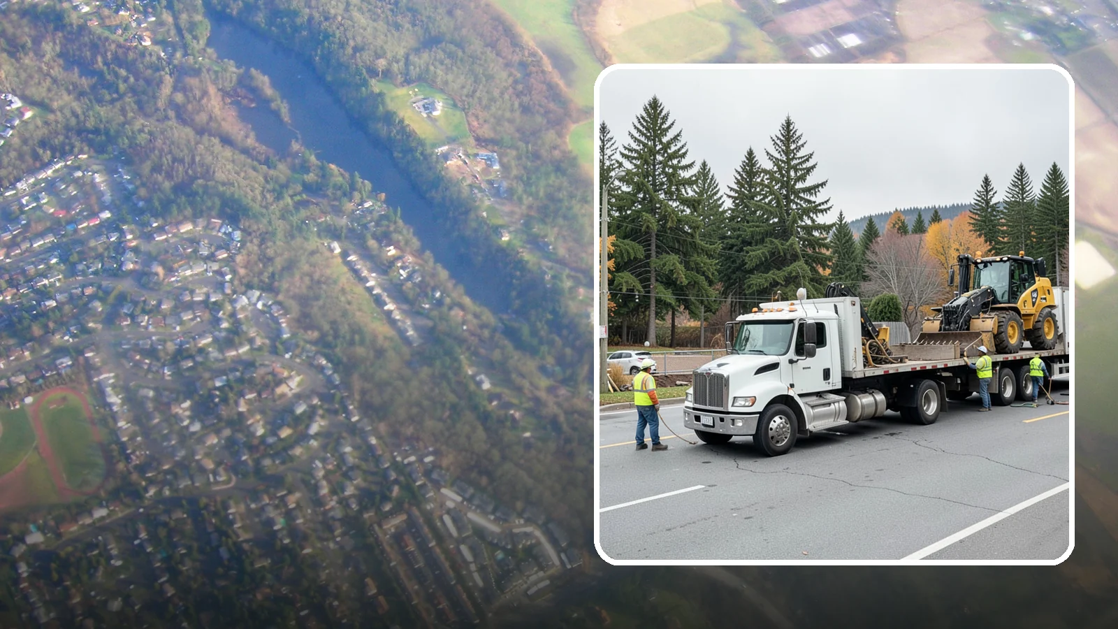 Equipment Mobilization in Algona, King County, WA - Transport of heavy equipment to and from municipal work sites on the required schedule.