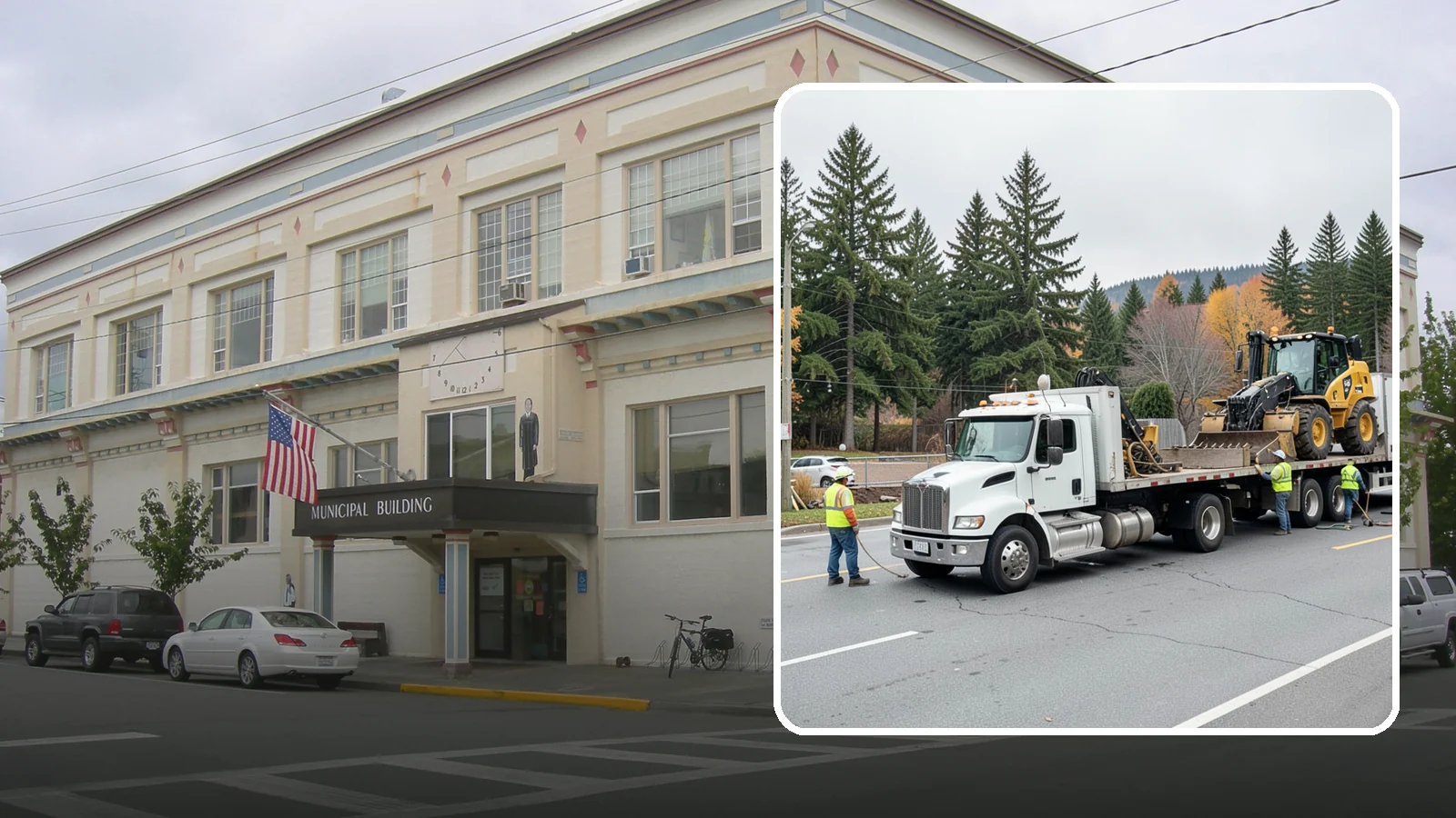 Equipment Mobilization in Anacortes, Skagit County, WA - Transport of heavy equipment to and from municipal work sites on the required schedule.
