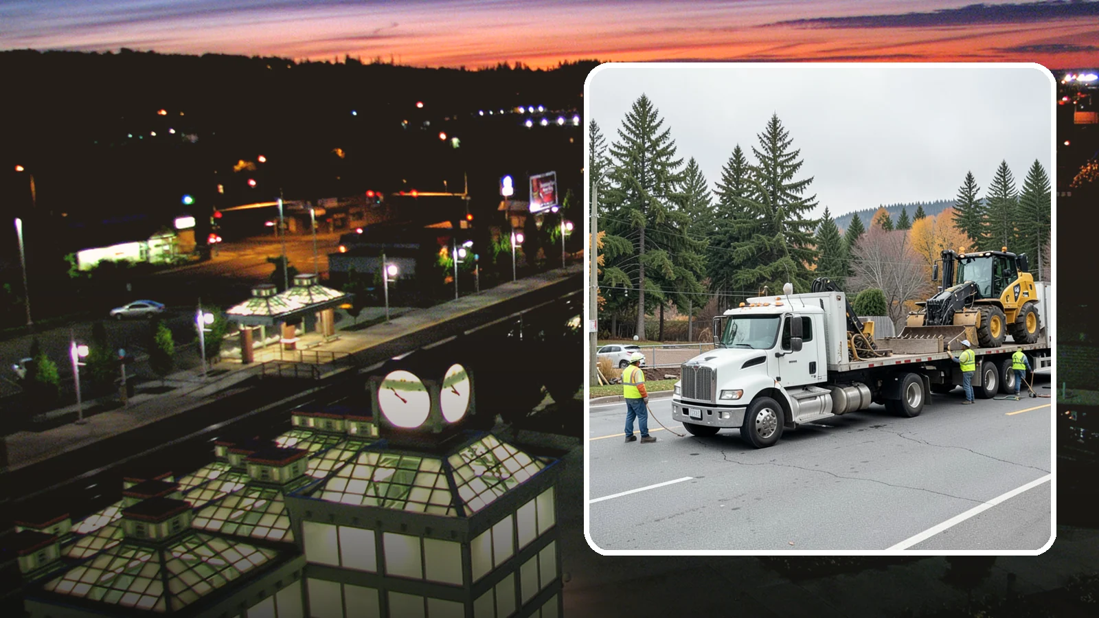 Equipment Mobilization in Auburn, King County, WA - Transport of heavy equipment to and from municipal work sites on the required schedule.