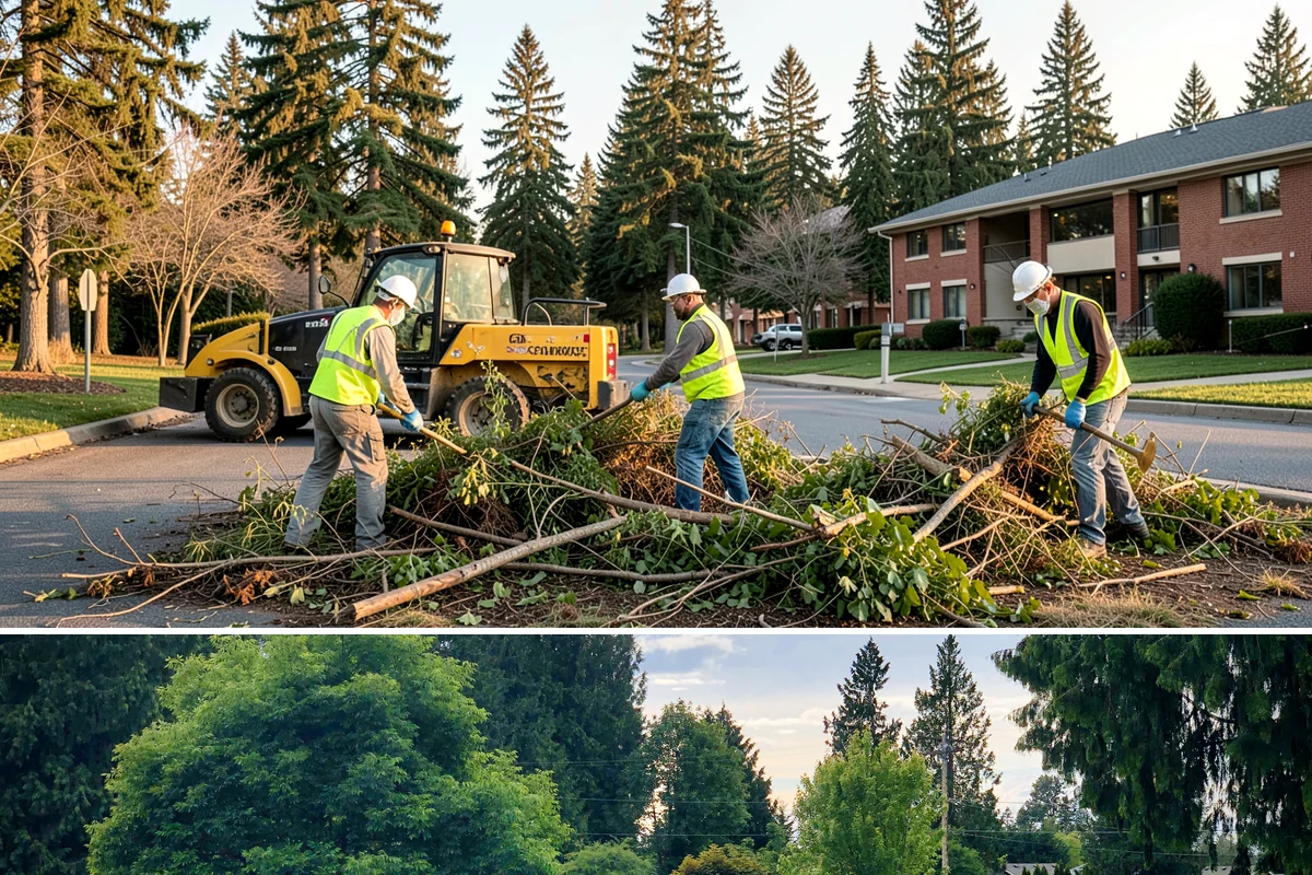 Equipment Mobilization in Bonney Lake, Pierce County, WA - Mobilization for exterior projects clusters in the dry season, when most heavy civil work is underway.