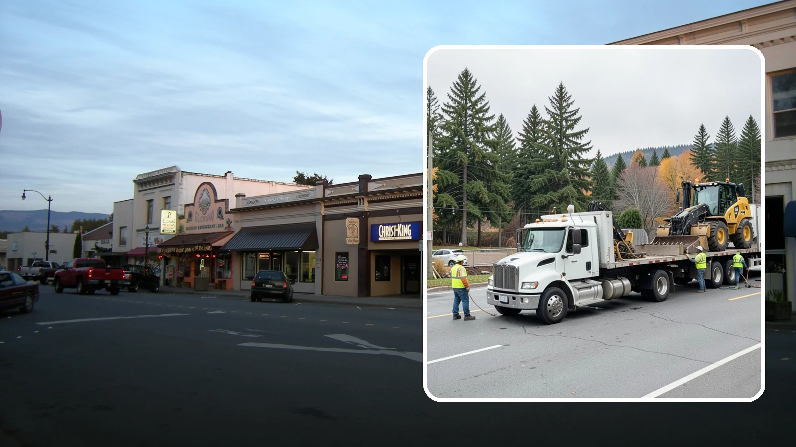 Equipment Mobilization in Burlington, Skagit County, WA - Transport of heavy equipment to and from municipal work sites on the required schedule.