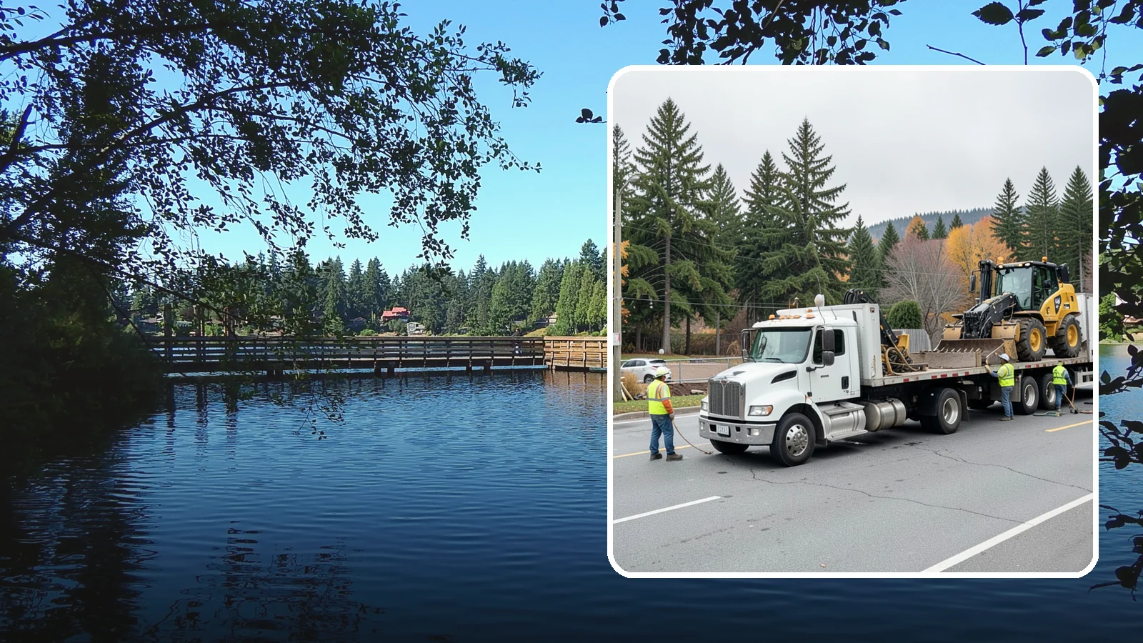 Equipment Mobilization in Federal Way, King County, WA - Transport of heavy equipment to and from municipal work sites on the required schedule.