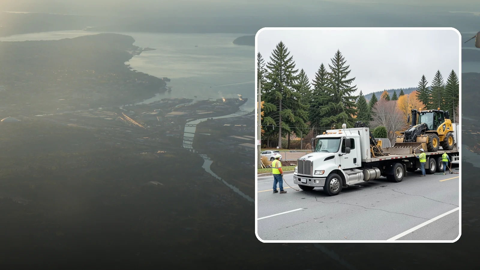 Equipment Mobilization in Fife, Pierce County, WA - Transport of heavy equipment to and from municipal work sites on the required schedule.
