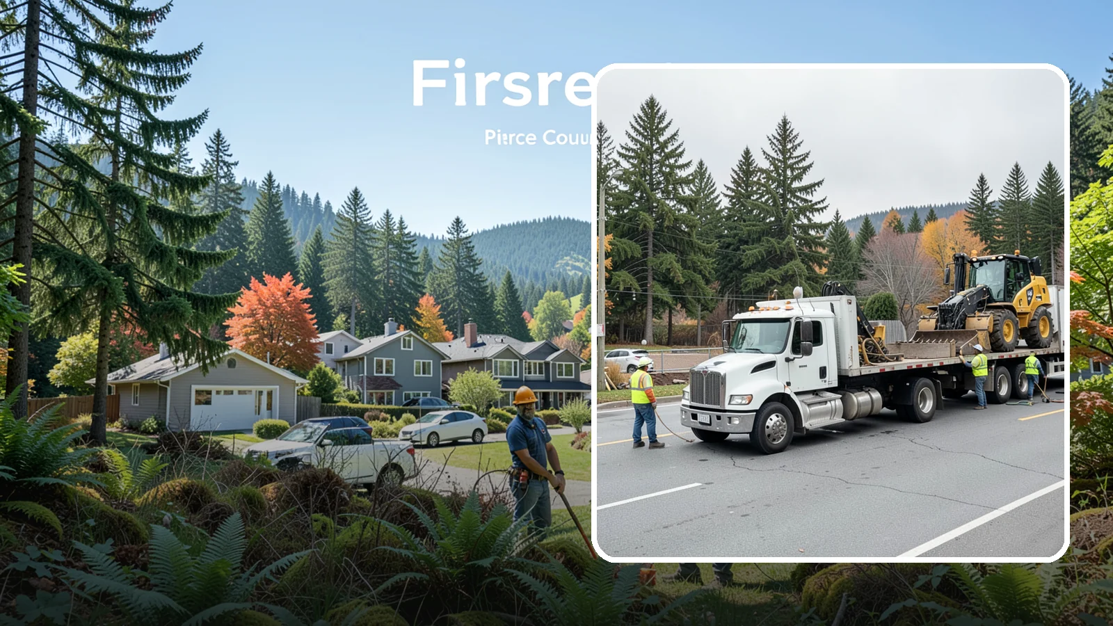 Equipment Mobilization in Fircrest, Pierce County, WA - Transport of heavy equipment to and from municipal work sites on the required schedule.