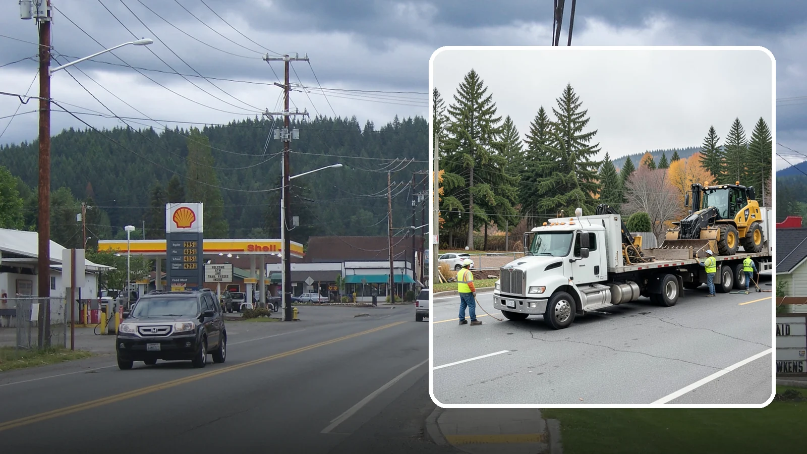 Equipment Mobilization in Granite Falls, Snohomish County, WA - Transport of heavy equipment to and from municipal work sites on the required schedule.