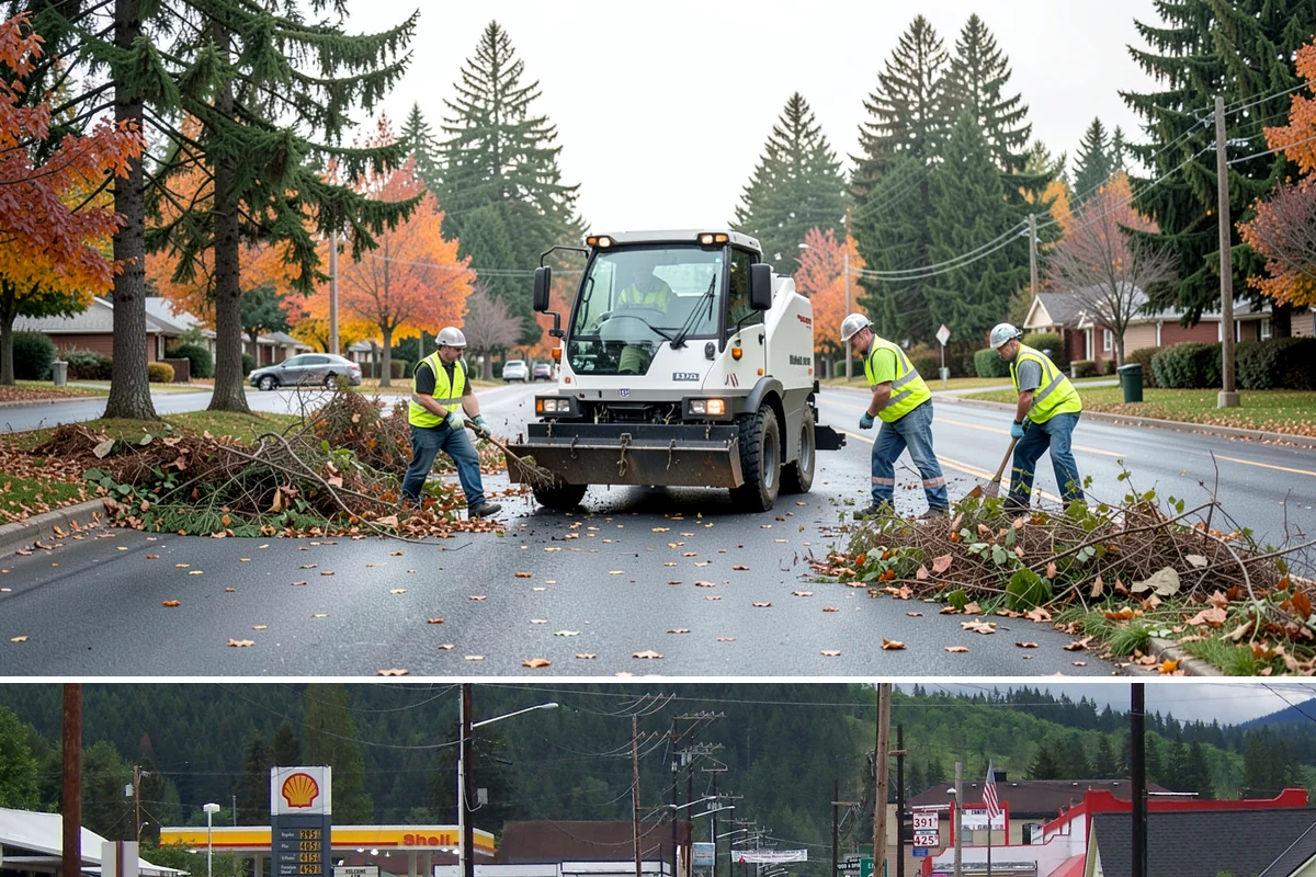 Equipment Mobilization in Granite Falls, Snohomish County, WA - Mobilization for exterior projects clusters in the dry season, when most heavy civil work is underway.