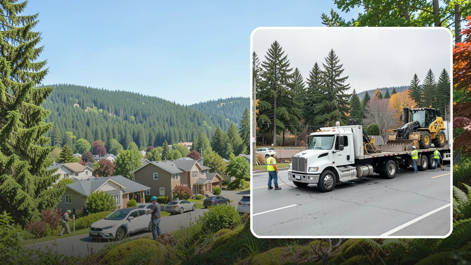 Equipment Mobilization in Index, Snohomish County, WA - Transport of heavy equipment to and from municipal work sites on the required schedule.