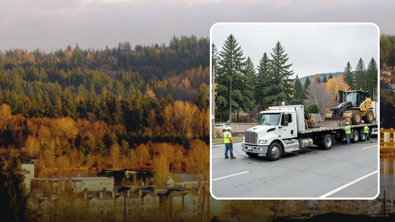 Equipment Mobilization in Kenmore, King County, WA - Transport of heavy equipment to and from municipal work sites on the required schedule.