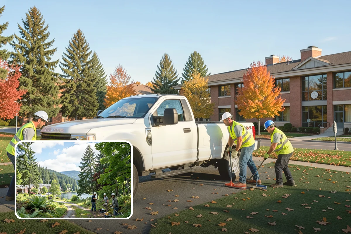 Equipment Mobilization in Lake Forest Park, King County, WA - Permitted transport of oversized loads