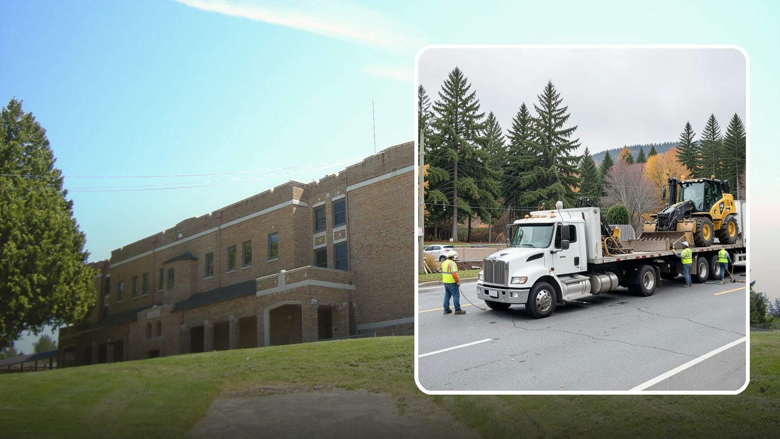 Equipment Mobilization in Maple Valley, King County, WA - Transport of heavy equipment to and from municipal work sites on the required schedule.